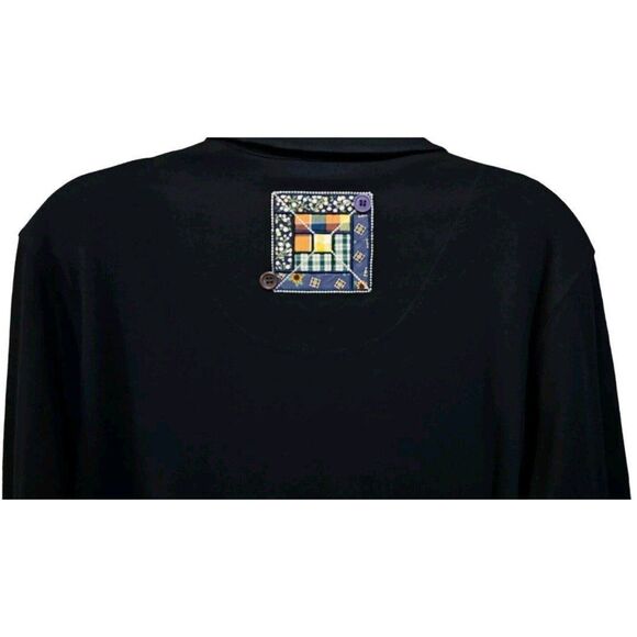 Bechamel Womens Size Medium Vintage Embroidered Patchwork Cardigan Sweater Zip - Picture 4 of 4